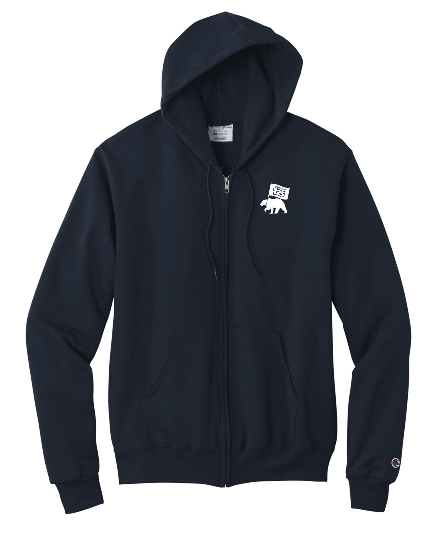 Champion® Powerblend® Full-Zip Hoodie Navy